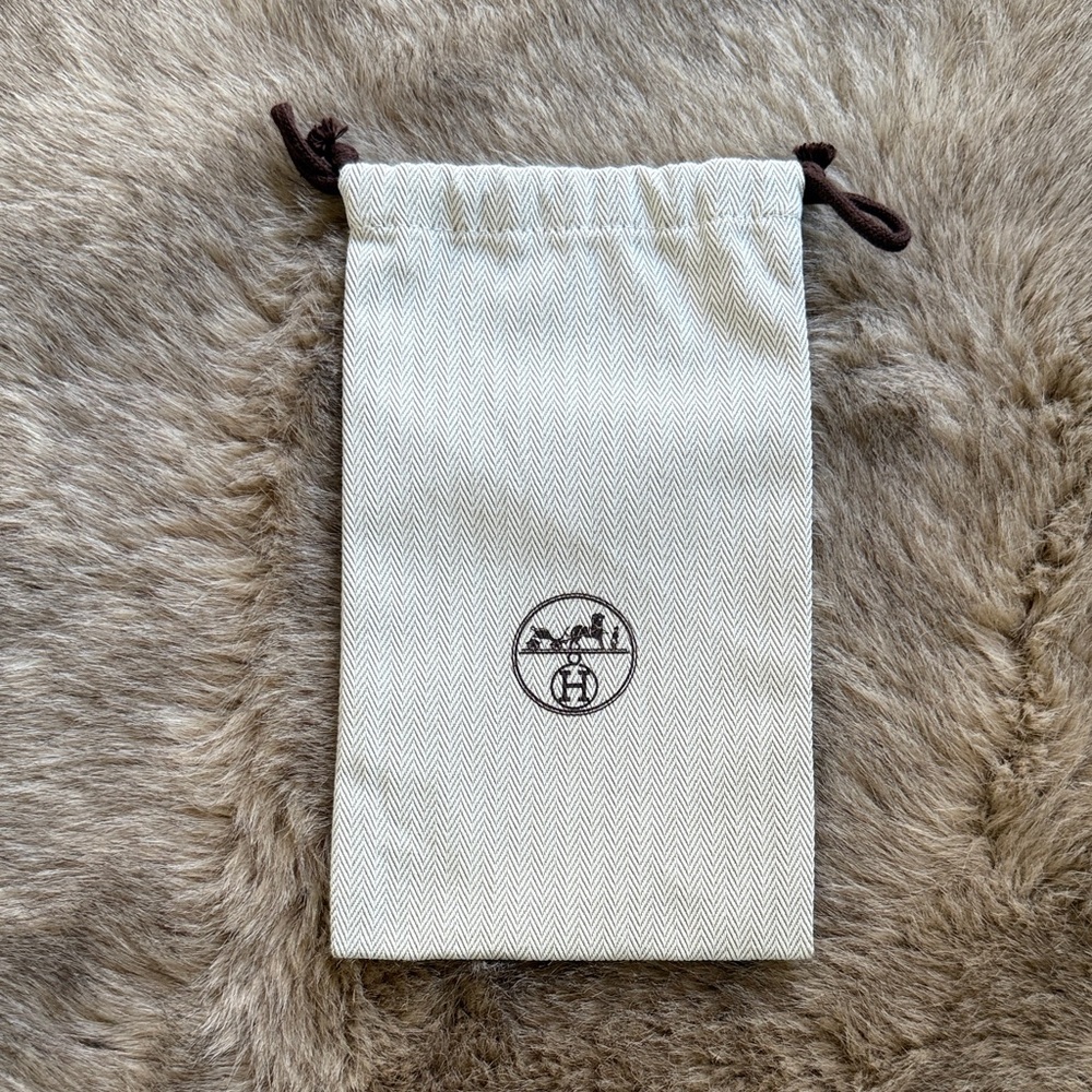 Hermes drawstring pouch/dustbag